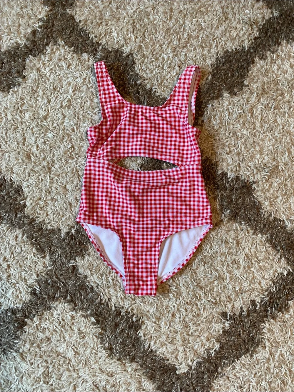 Girls Gingham swimsuit